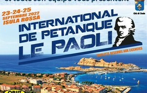 LA LISTE DES INSCRITS A L'INTERNATIONAL PASCAL PAOLI